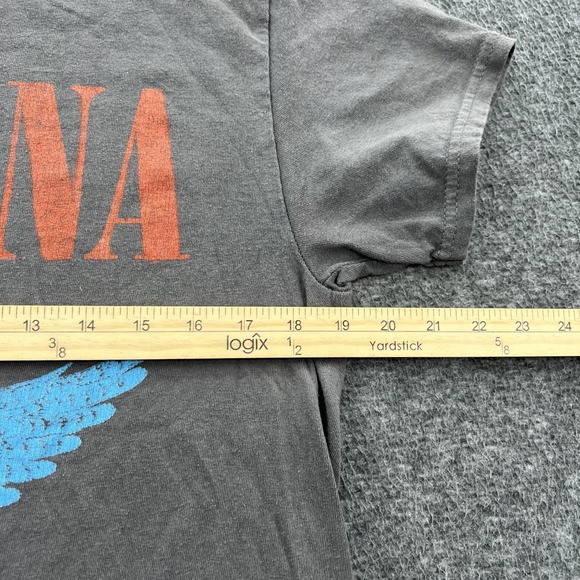 Nirvana In Utero Shirt Mens S Rock Band Tour Concert Grunge 90s Skater Y2K Gray - Picture 3 of 9